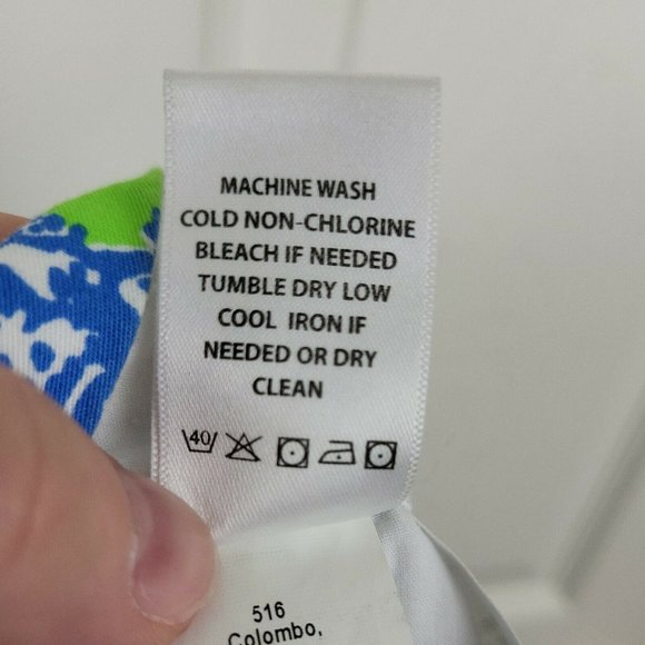 Lilly Pulitzer Size 2 Callahan Shorts Green White Blue Coral Print - Picture 6 of 7